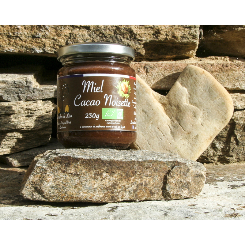 Miel Cacao et Noisette bio 230g