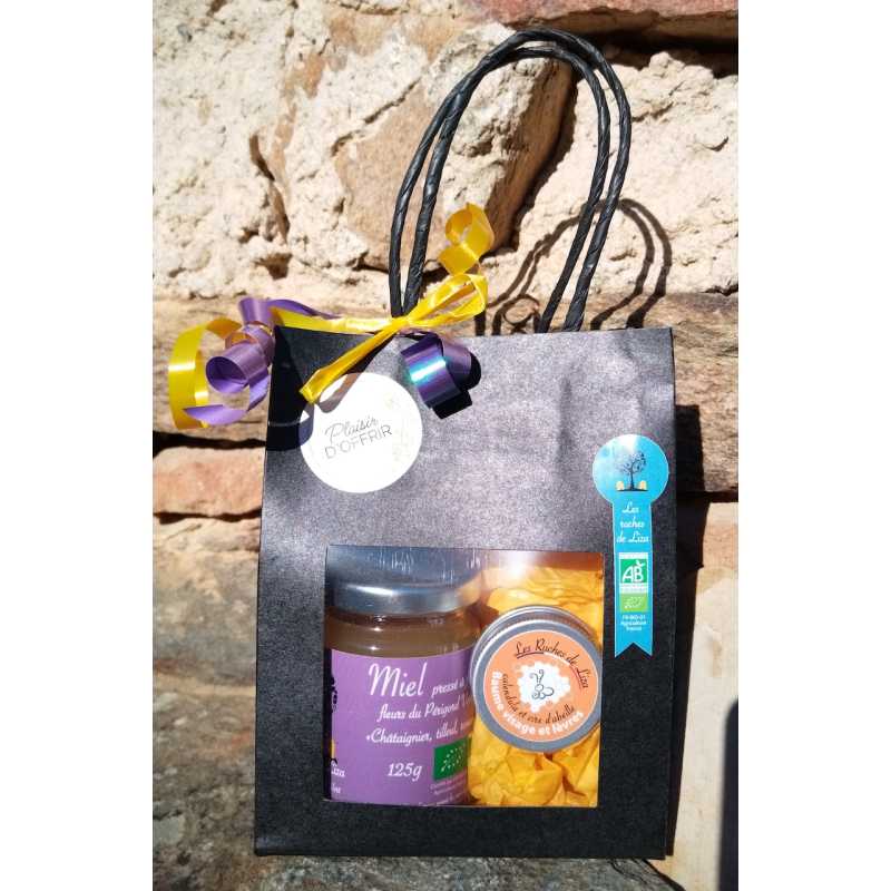 Coffret miel et baume à lèvres